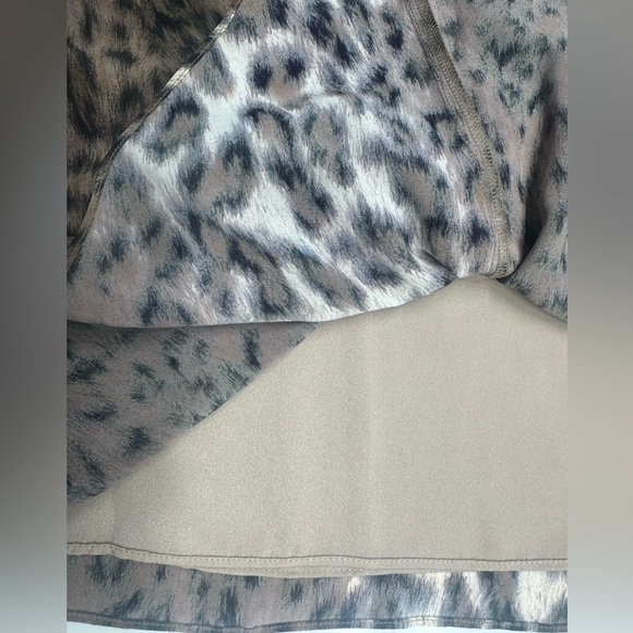 Joie Ornica Leopard Print Ruched Asymmetrical Hem Handkerchief Skirt 4 - Picture 7 of 9